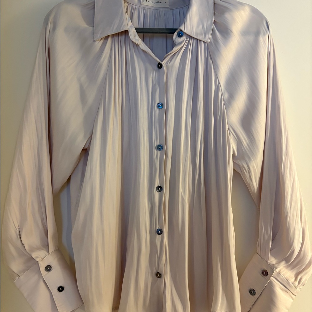 Cream Button-Down Shirt